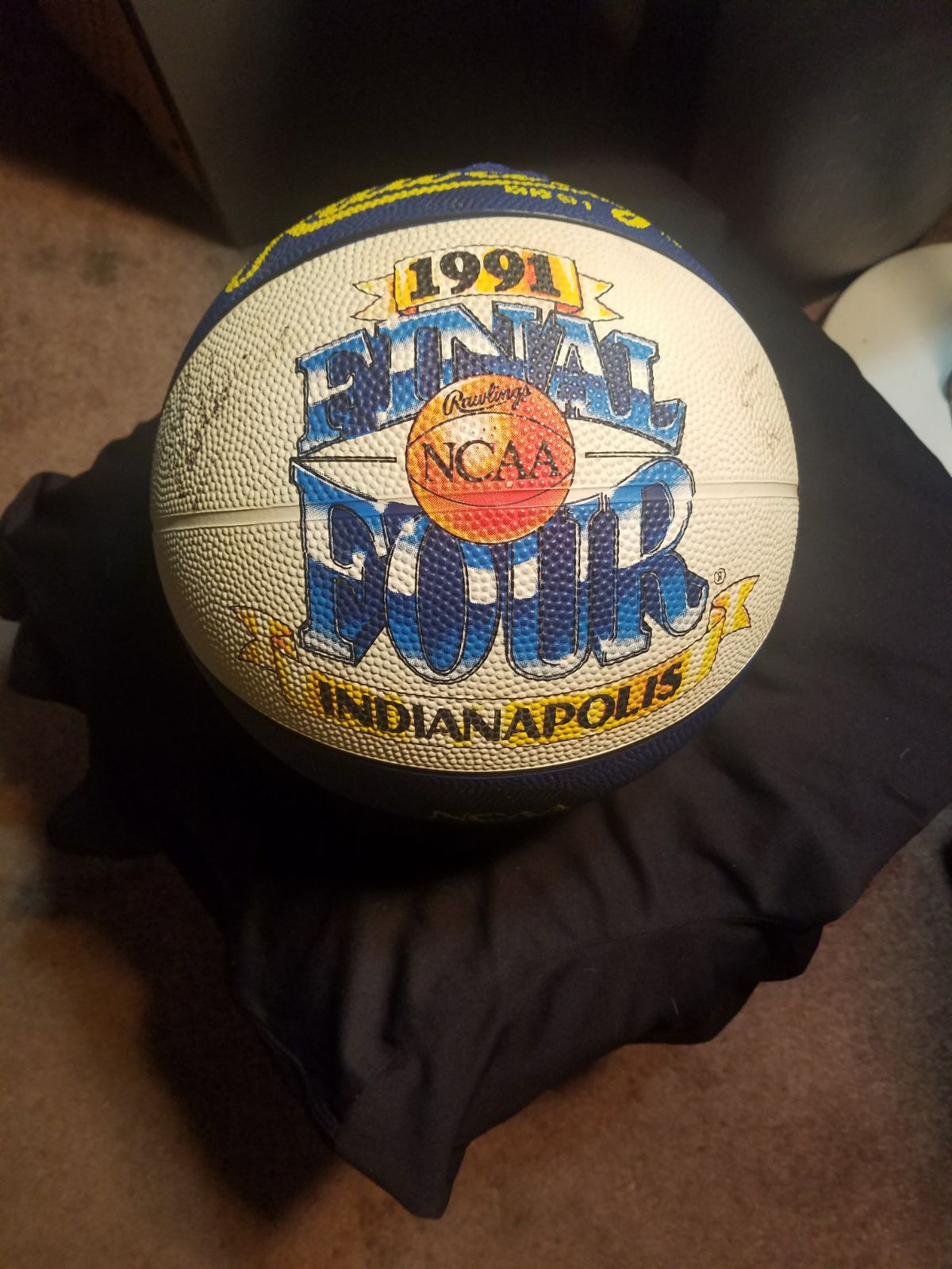 1991 NCAA Final Four BALL All KU Autogra