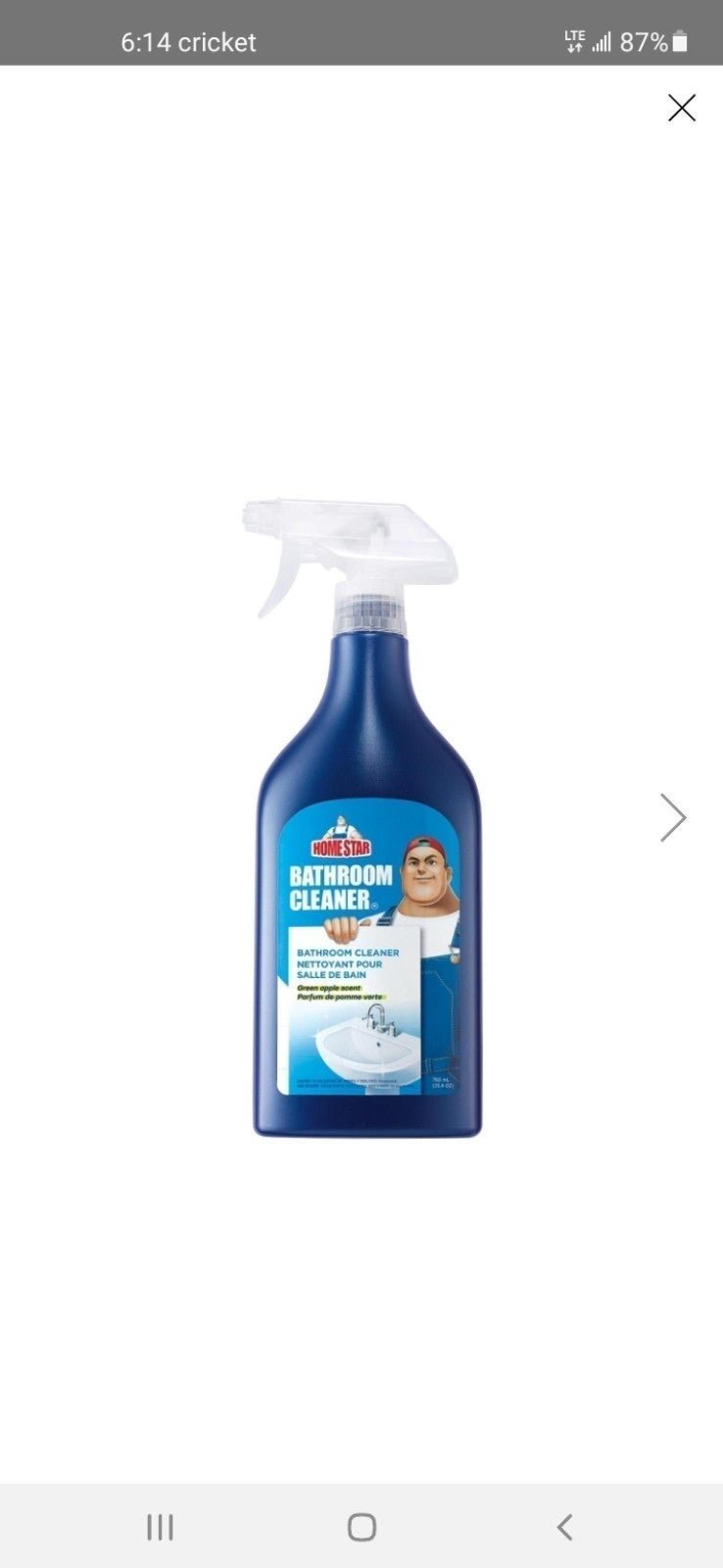 Set of 2 bottles of bathroom cleaner