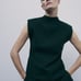 NWTs zara shoulder pad knit top