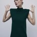 NWTs zara shoulder pad knit top