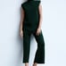 NWTs zara shoulder pad knit top