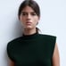 NWTs zara shoulder pad knit top