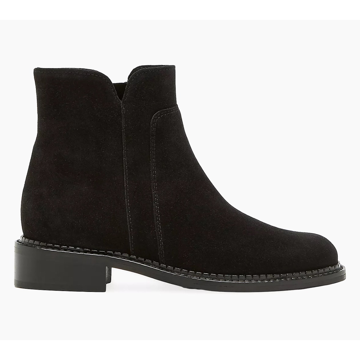 La Canadienne Sloane 32MM Suede Stacked-Heel Booties size 9.5