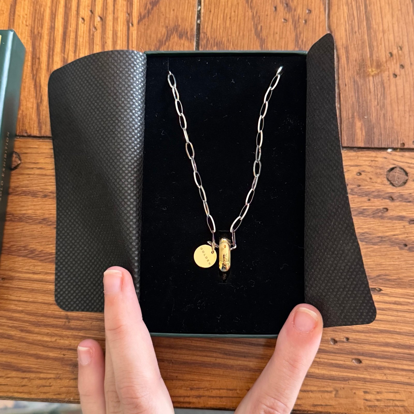 Jungkook Golden Exhibition Necklace