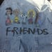 Hand painted jeans jacket