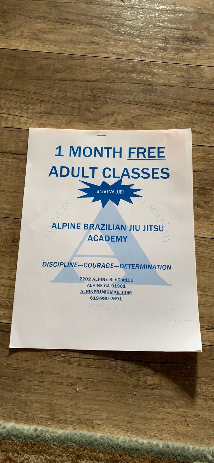 alpine brazilian jiu jitsu academy class