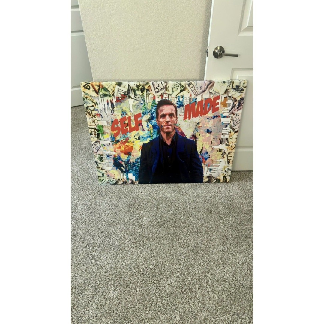 Bobby Axelrod Self Made Canvas Art Motivational Wall Decor Shipping Included