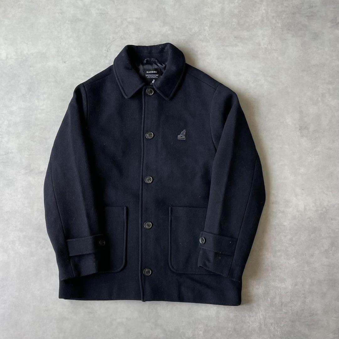 12687 KANGOL Embroidered Logo Coat