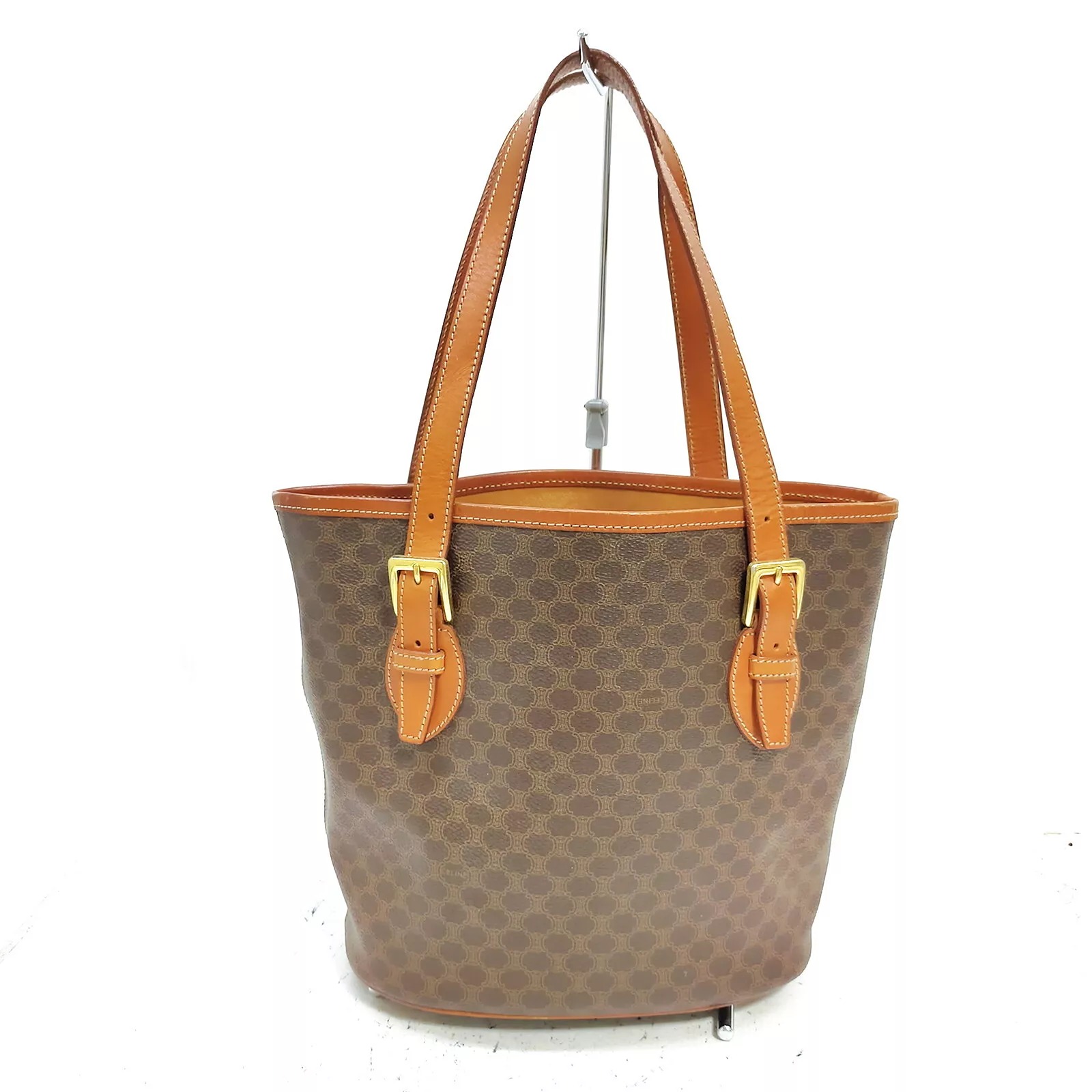 AUTHENTIC CELINE BROWN PVC HANDBAG