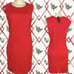 Premise M Red Princess Seams Grommet Shoulder Detail Sleeveless Sheath Dress