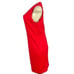 Premise M Red Princess Seams Grommet Shoulder Detail Sleeveless Sheath Dress