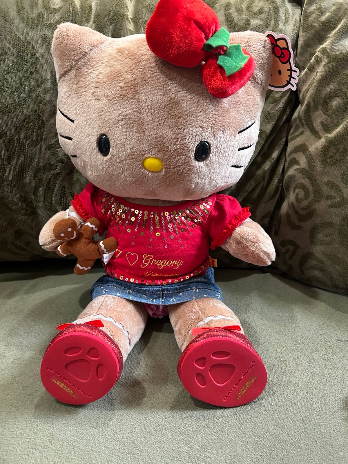 Build a Bear Gingerbread Hello Kitty with Tag & Outfit