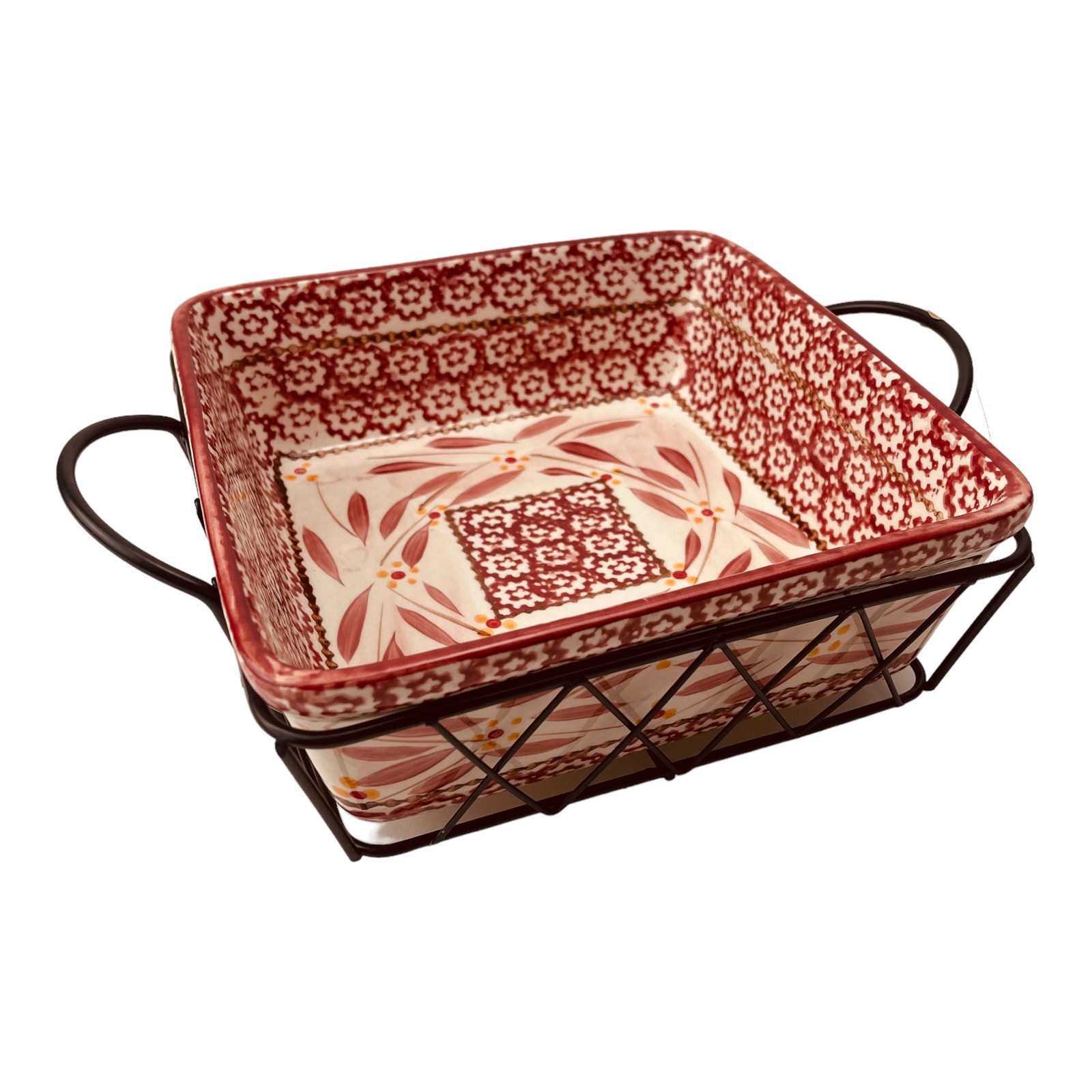 Temp-Tations presentable Ovenware by Tara - Floral Lace 1.5 qt. NEW