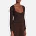 NEW STAUD Cerró Metallic Sweater in Brown Size Large