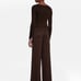NEW STAUD Cerró Metallic Sweater in Brown Size Large