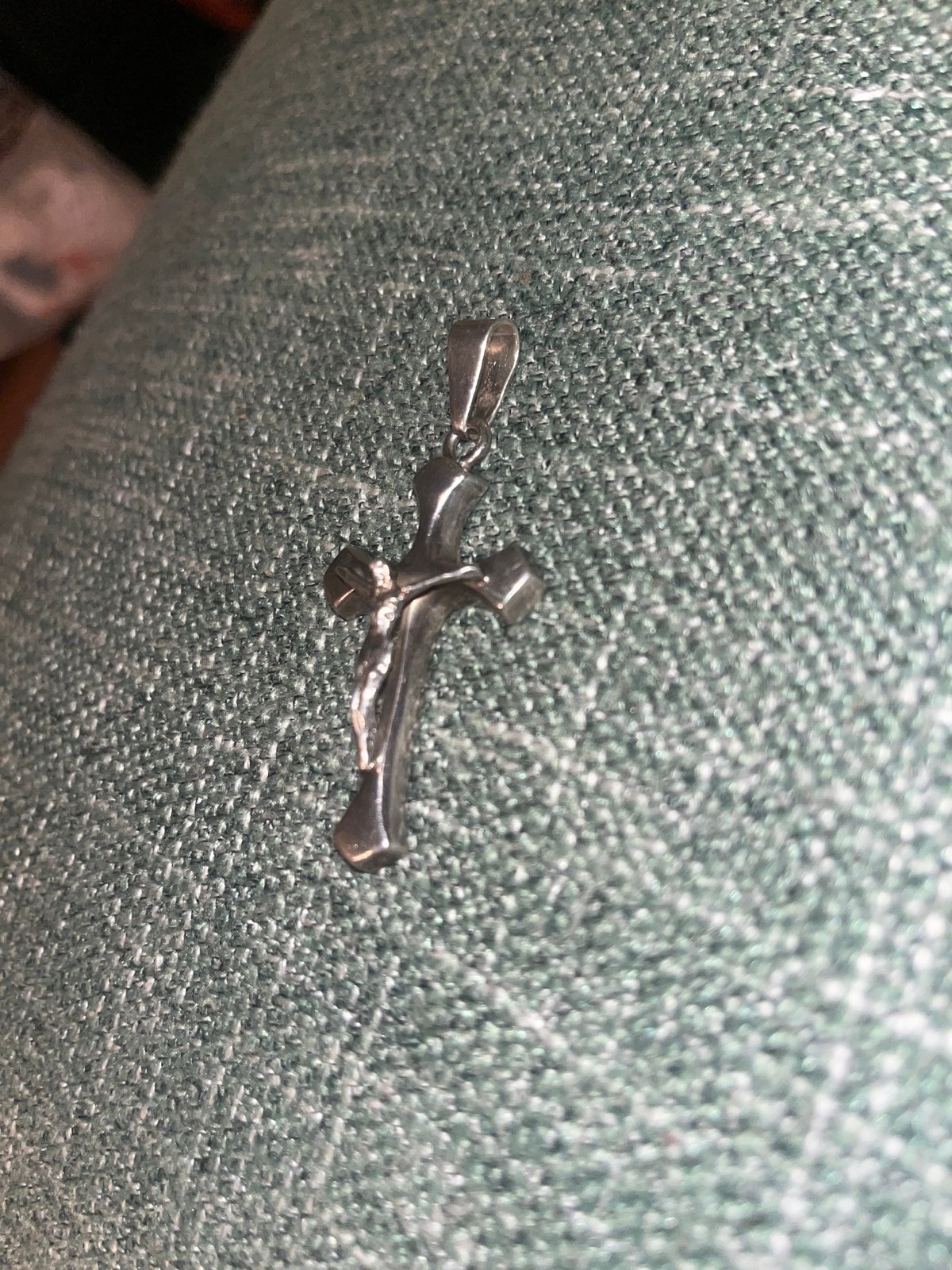 925 Sterling Silver Vintage Mexico Crucifix Cross Pendant Heavy 16 Grams