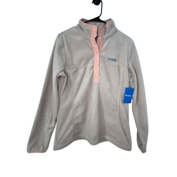 NWT Columbia Blush Pink Fleece Pullover Soft Sweatshirt