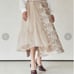 Label Etude Paisley Tulle Set Long Skirt
