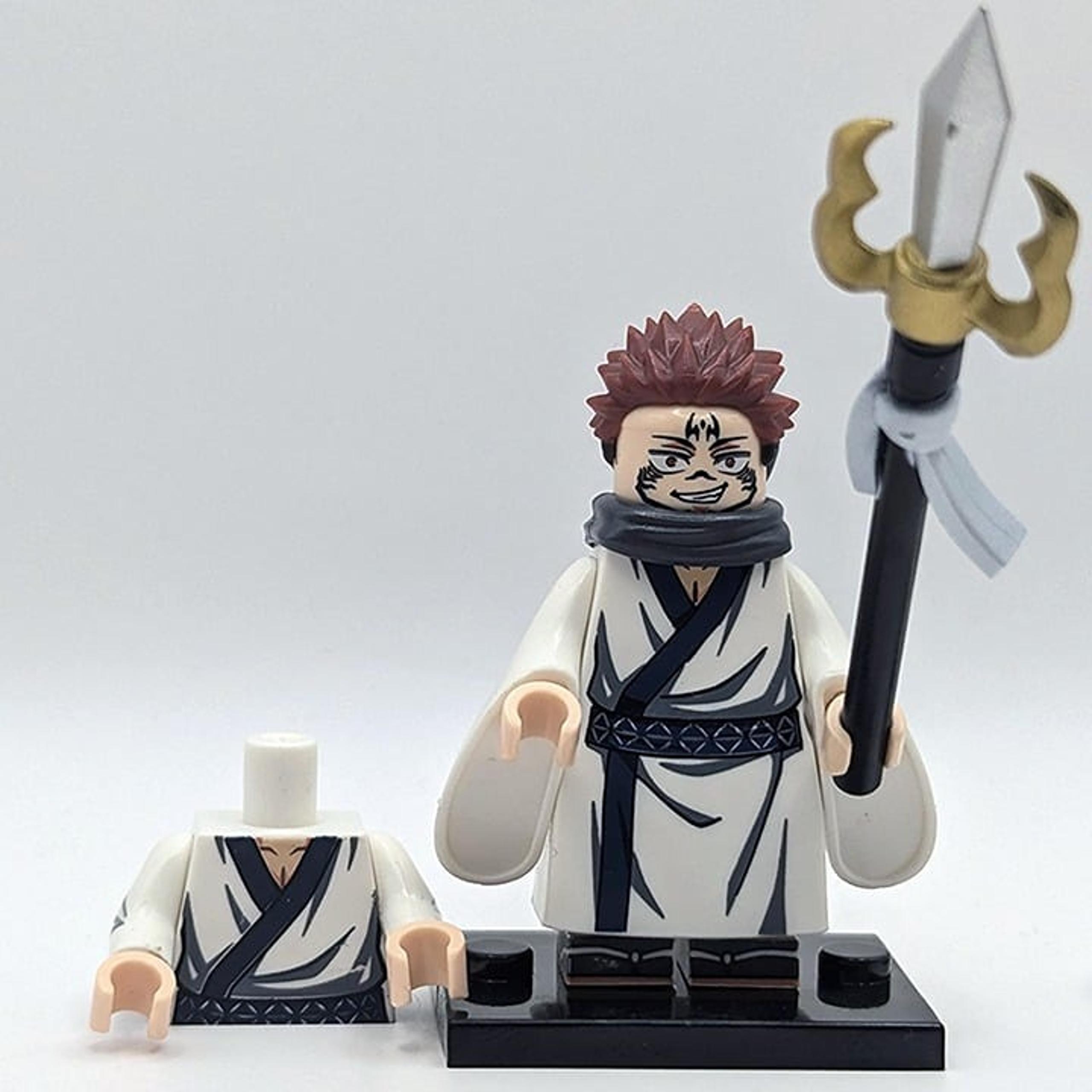Ryomen Sukuna Jujutsu Kaisen Custom Minifigure jjk Building Block Toy