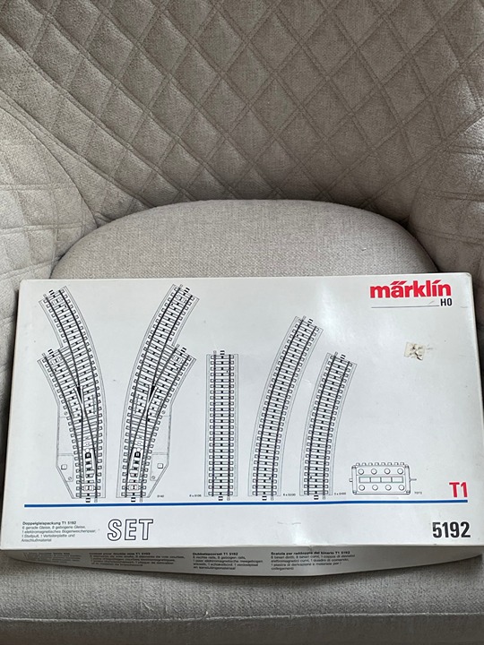 Marklin HO Scale T1 Train Track Double Track Set #5192 In Box