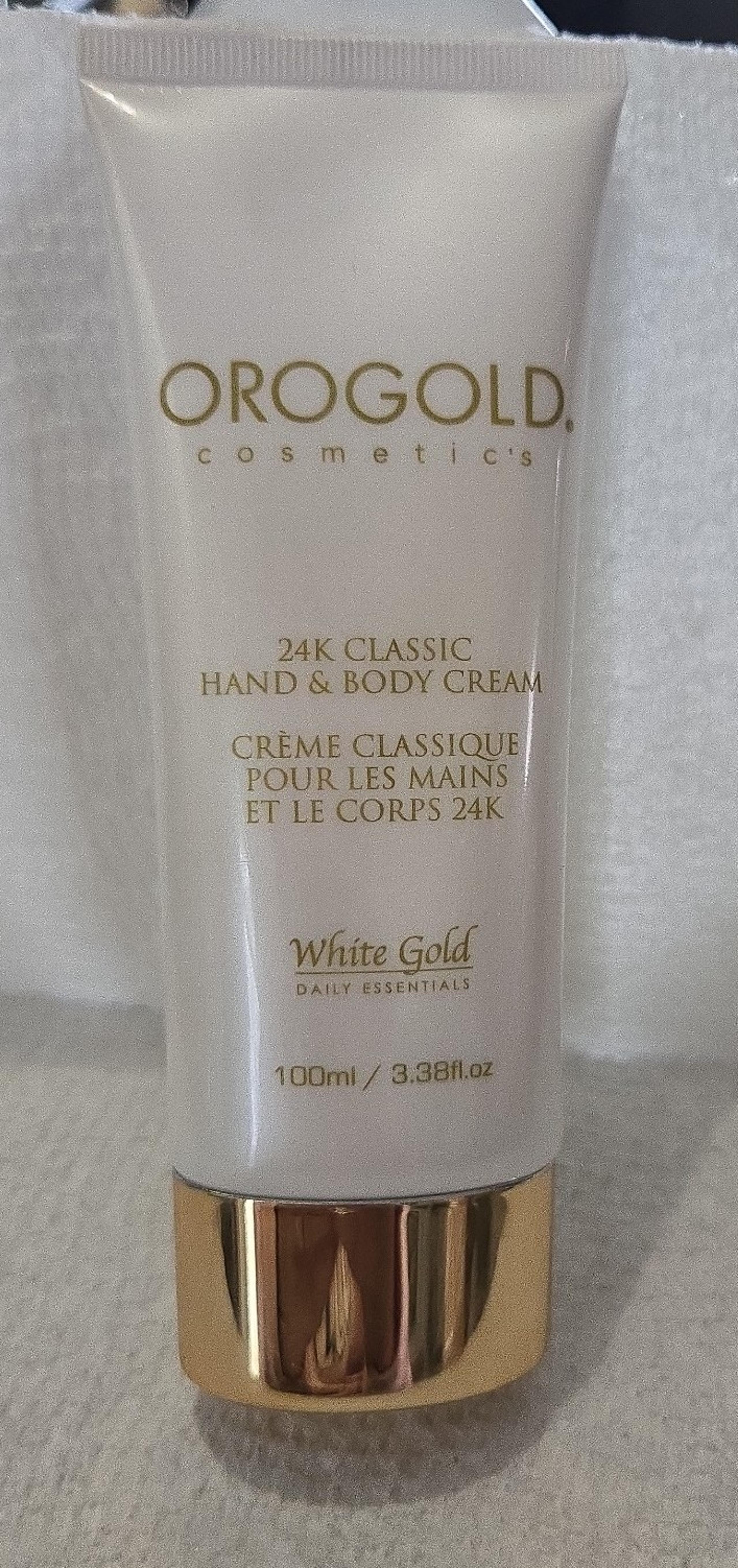 Orogold 24k Classic hand and body cream. 100ml