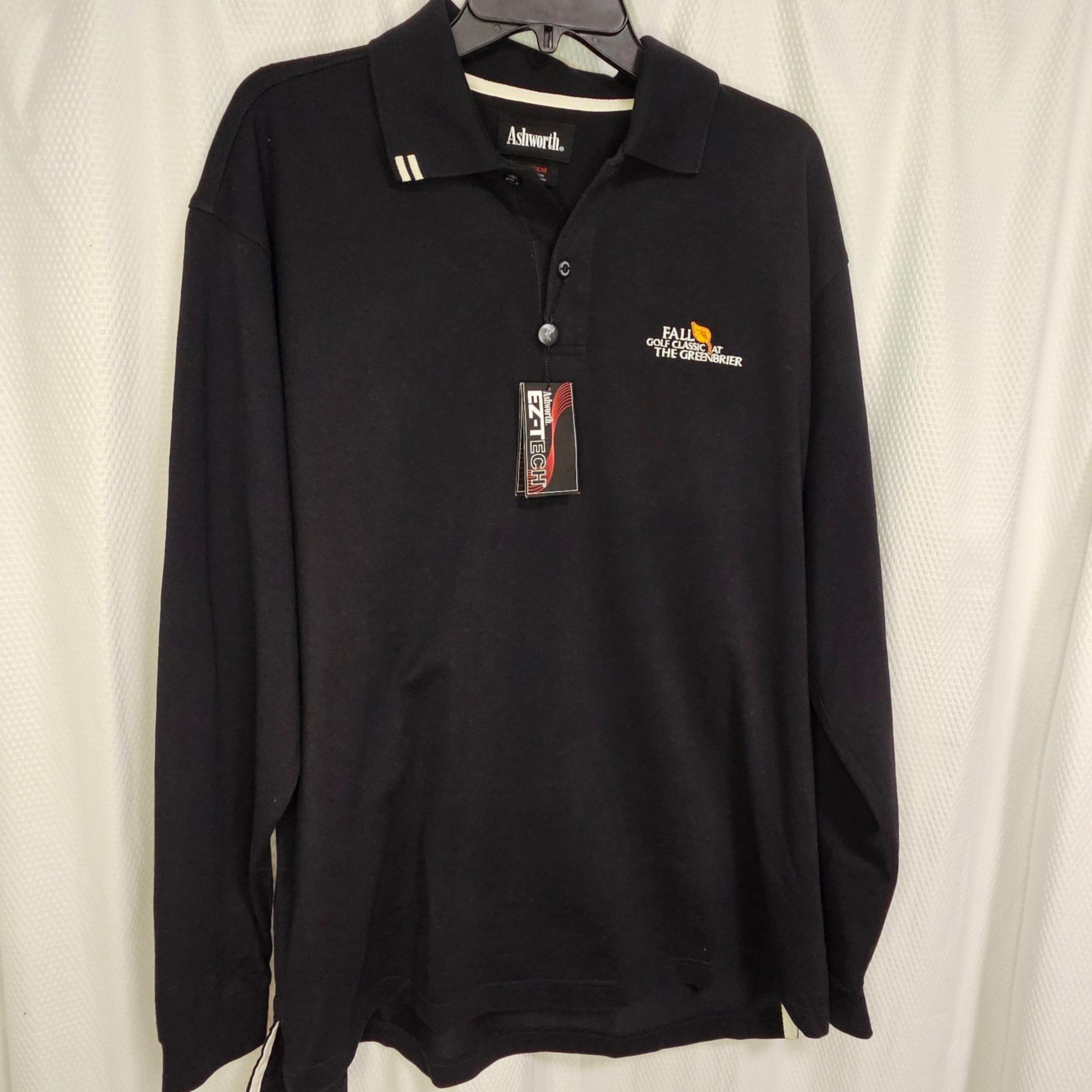 NWT’s Ashworth Men’s Long Sleeve Polo, Golf Classic, Size L