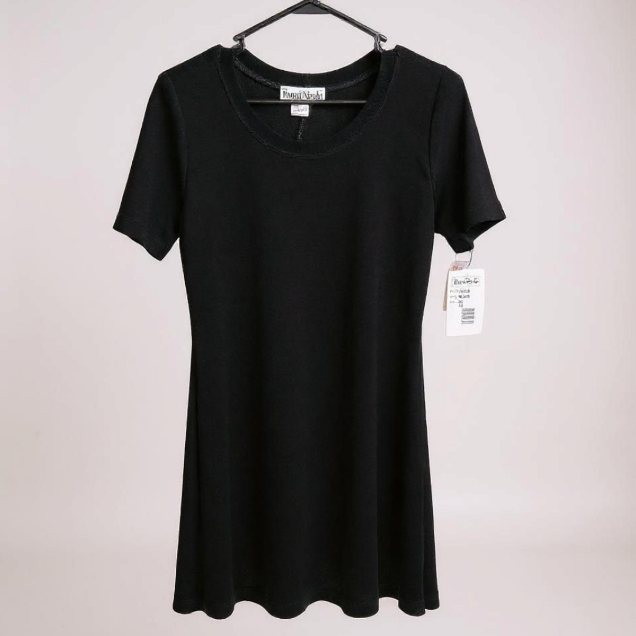 Ronni Nicole By Ouida Black Short  Sleeve Skater Dress Size 10 NWT