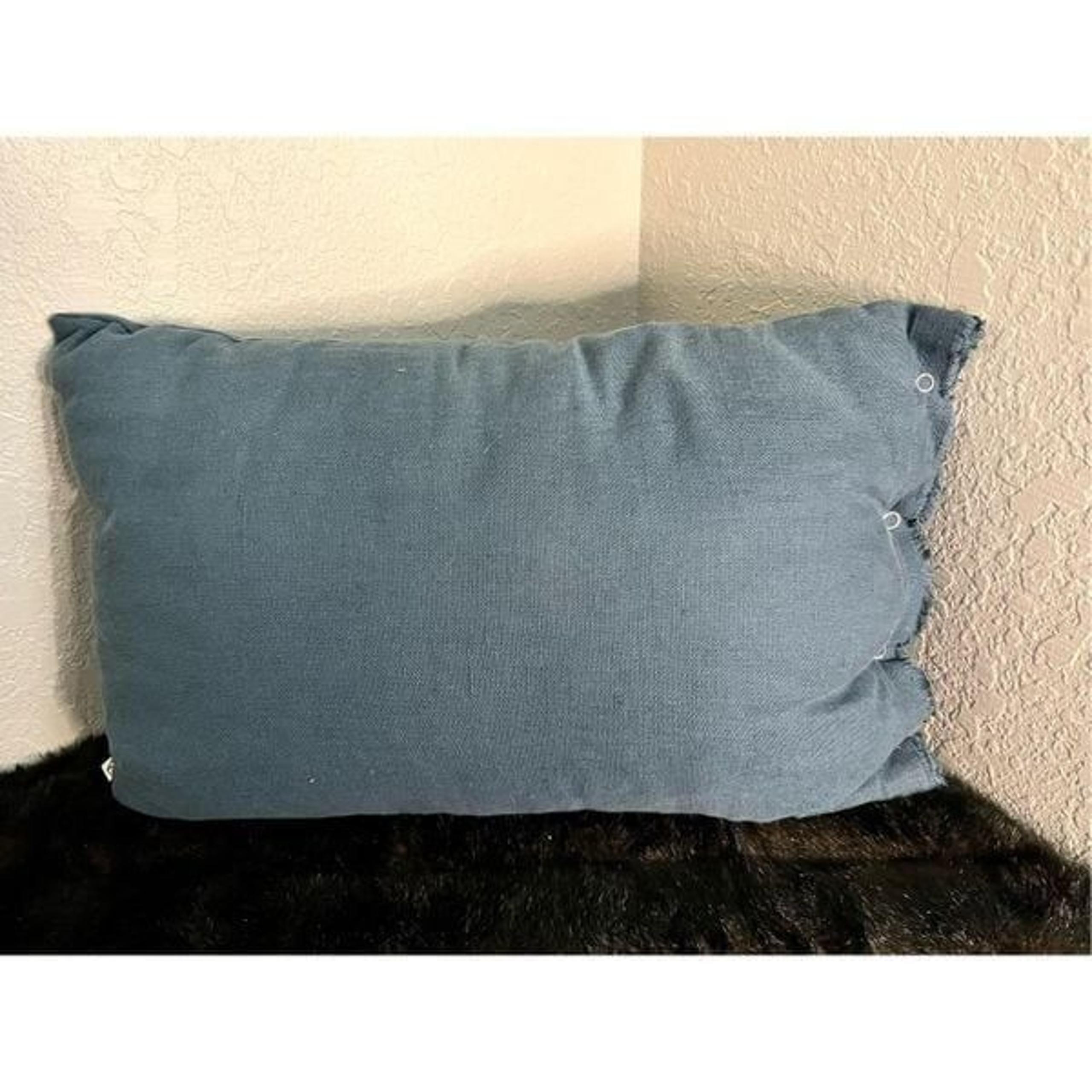 Magnolia home blue lumbar pillow