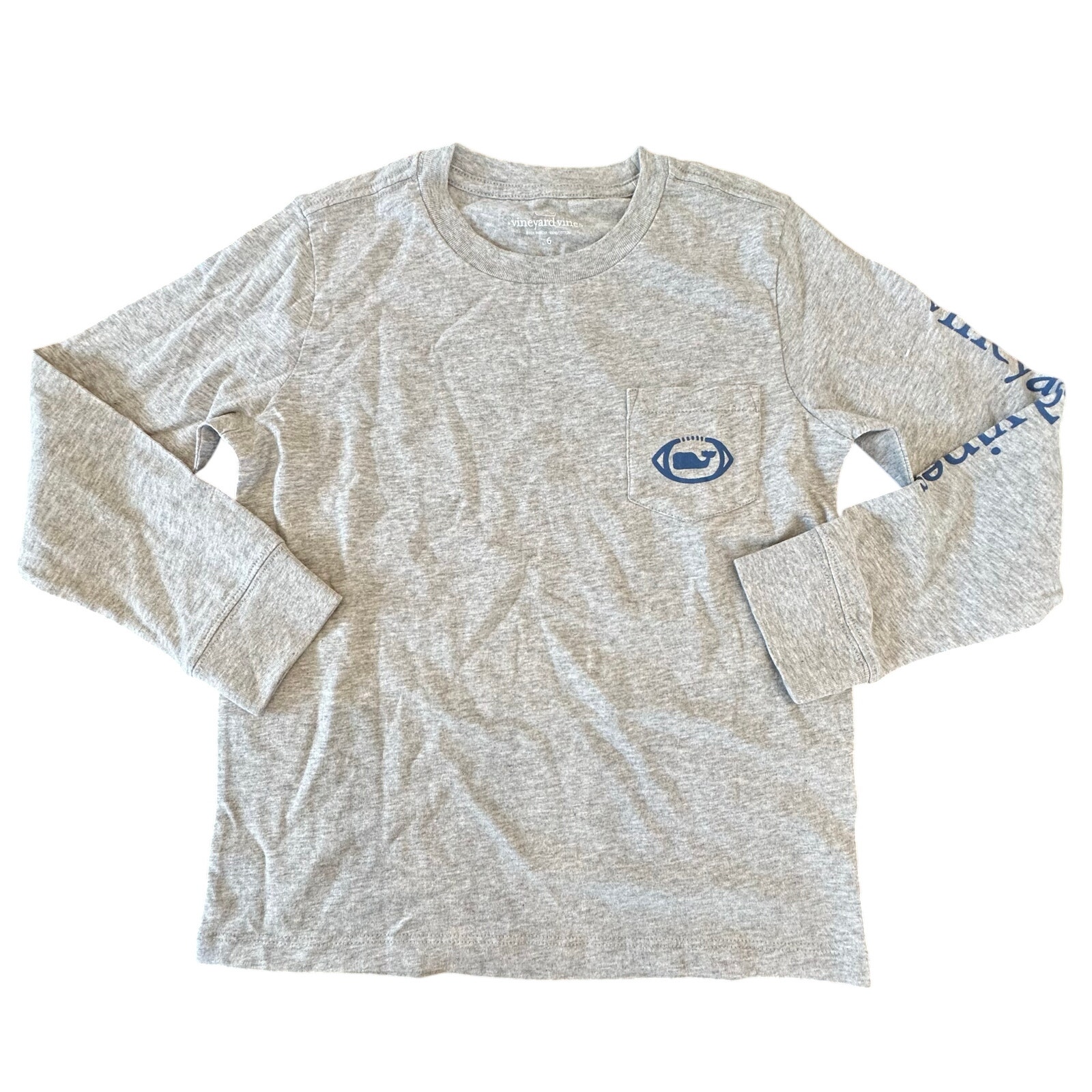 Boys Vineyard Vines Football Long Sleeve Tee- NWT