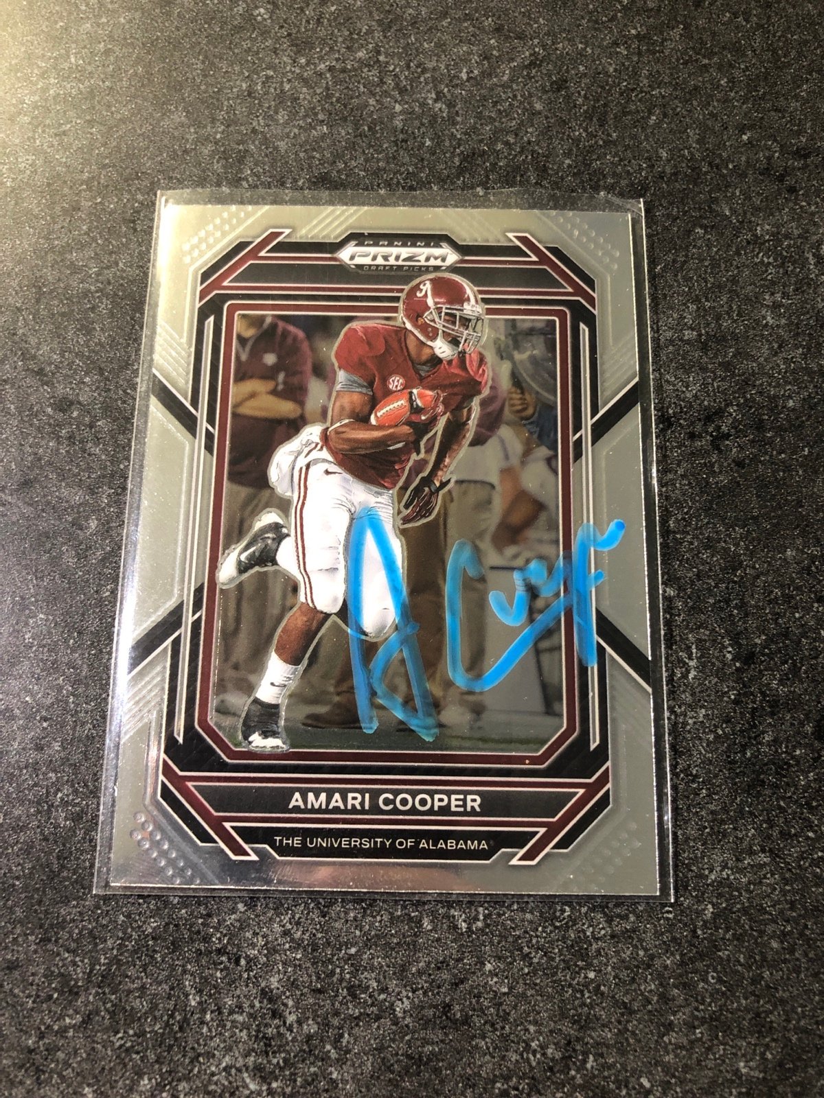 Amari cooper autograph football card