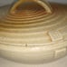 Vintage Baking Dish Stoneware Casserole & Lid 9 X8 X3-4 Beige&Brown Handmade
