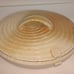 Vintage Baking Dish Stoneware Casserole & Lid 9 X8 X3-4 Beige&Brown Handmade