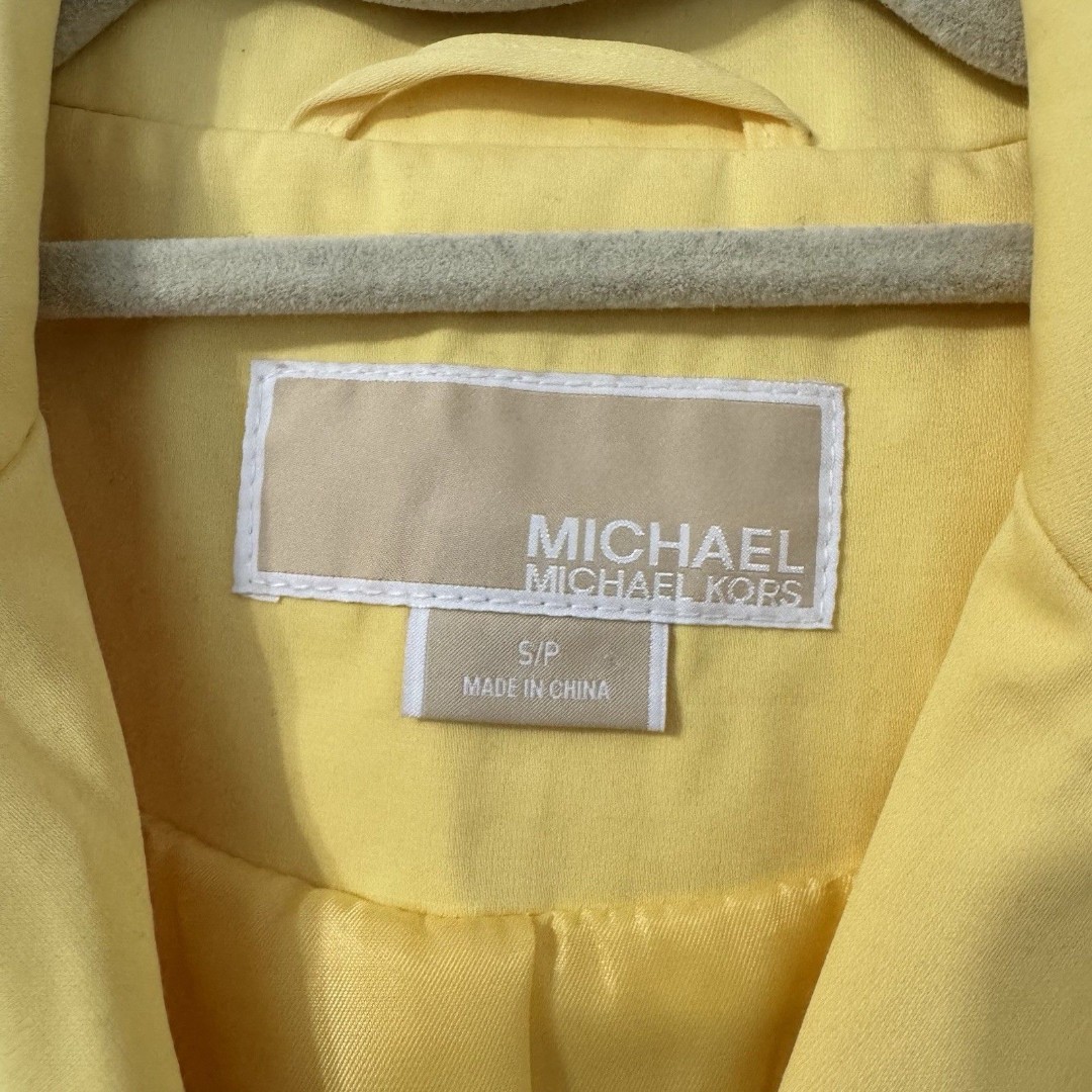michael kors yellow coat