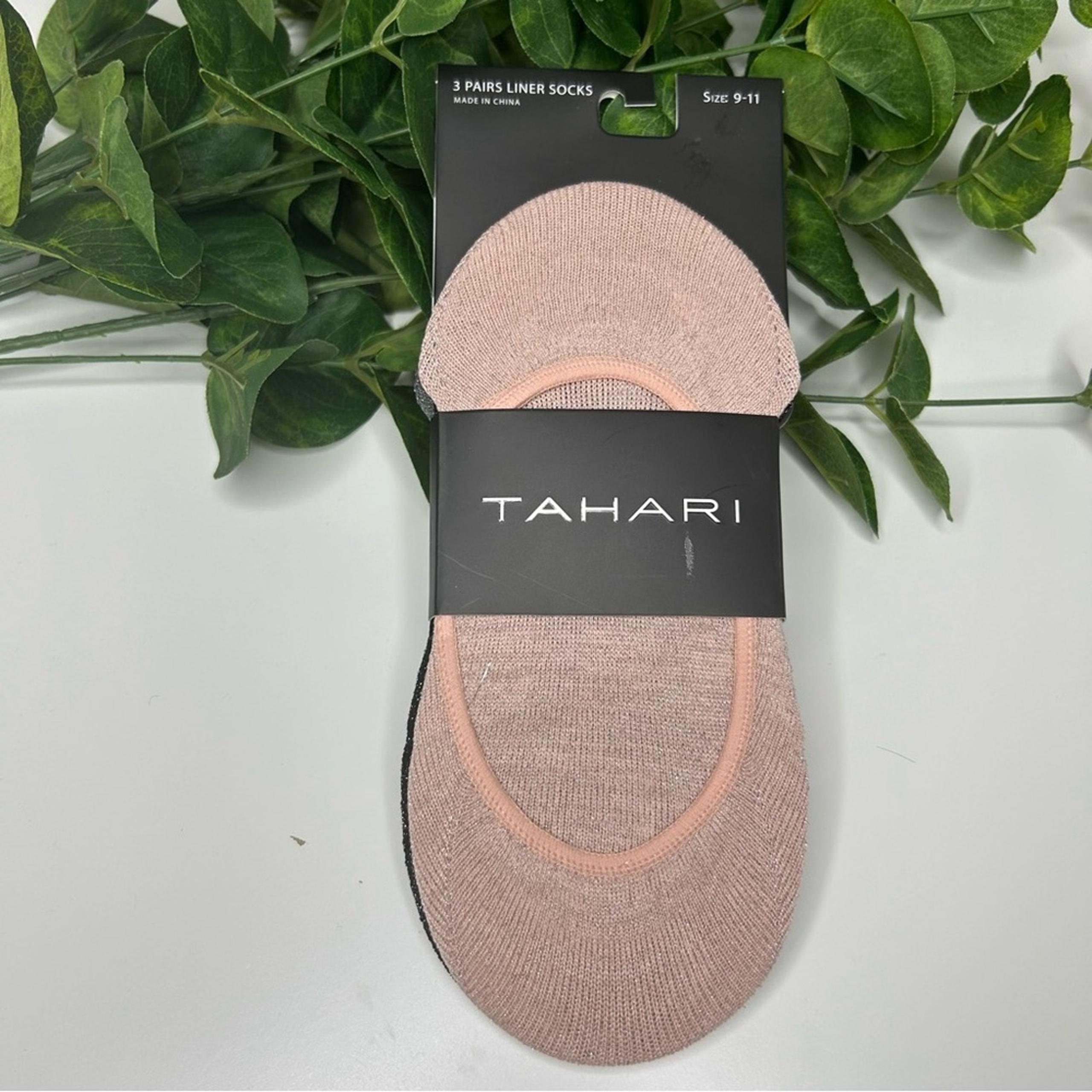 Tahari NWT No Show Shoe Liner Socks * 3 Pairs * Size 9 - 11