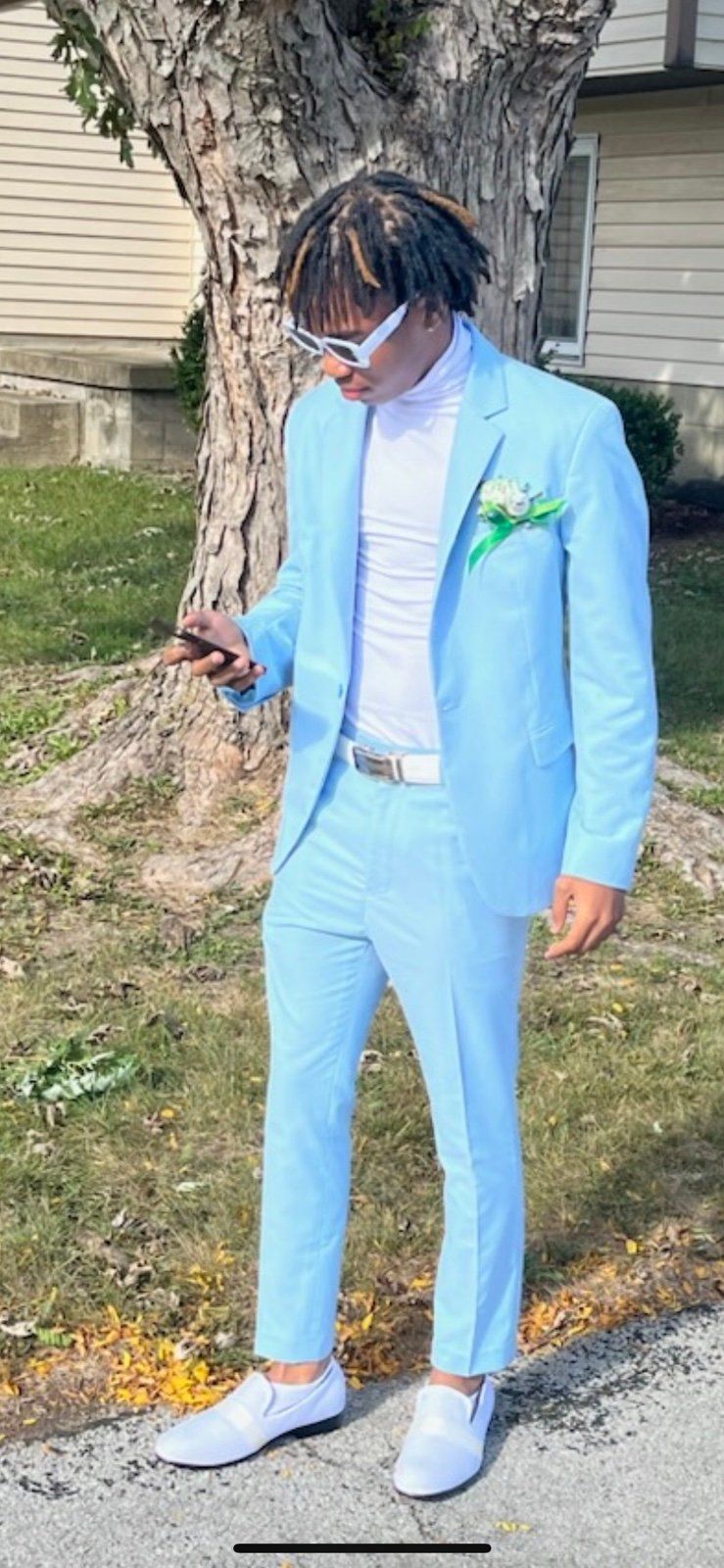 Tailored/Customed from size small WULFUL Men’s Slim Fit Suit One Button 3-Piece
