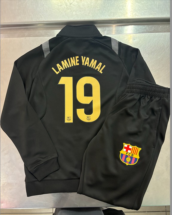 Lamine Yamal Barcelona Home Tracksuit Warmup