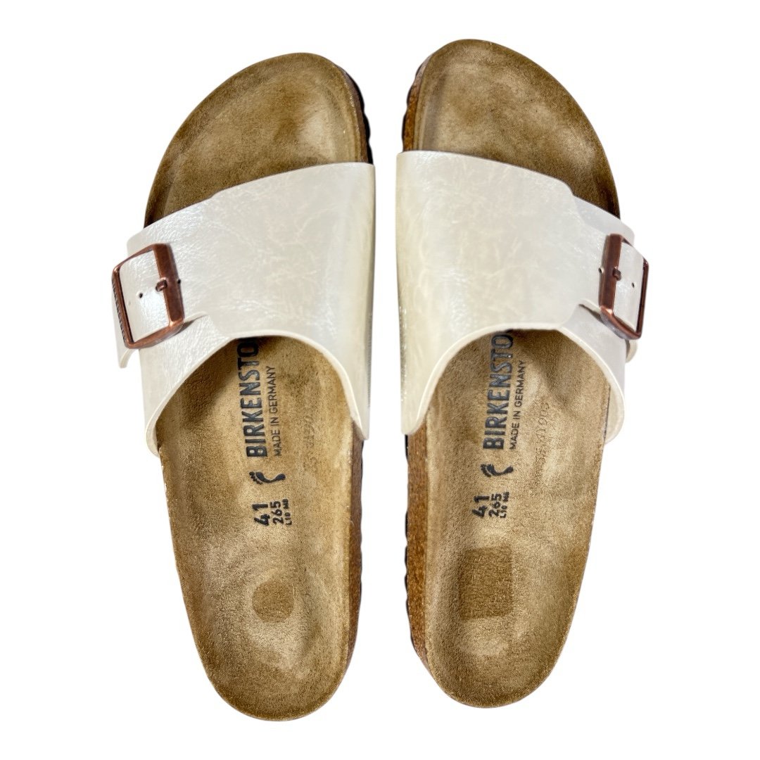 NEW BIRKENSTOCK women's catalina sandal - narrow width in graceful pearl white