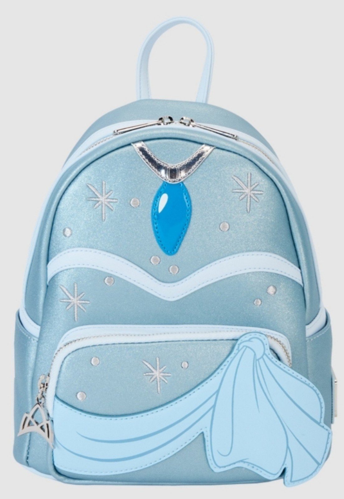Princess & the Frog Tiana Blue Gown Glitter Cosplay Mini Backpack & Wallet Set