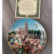 Disney land 40th year anniversary collectible plates