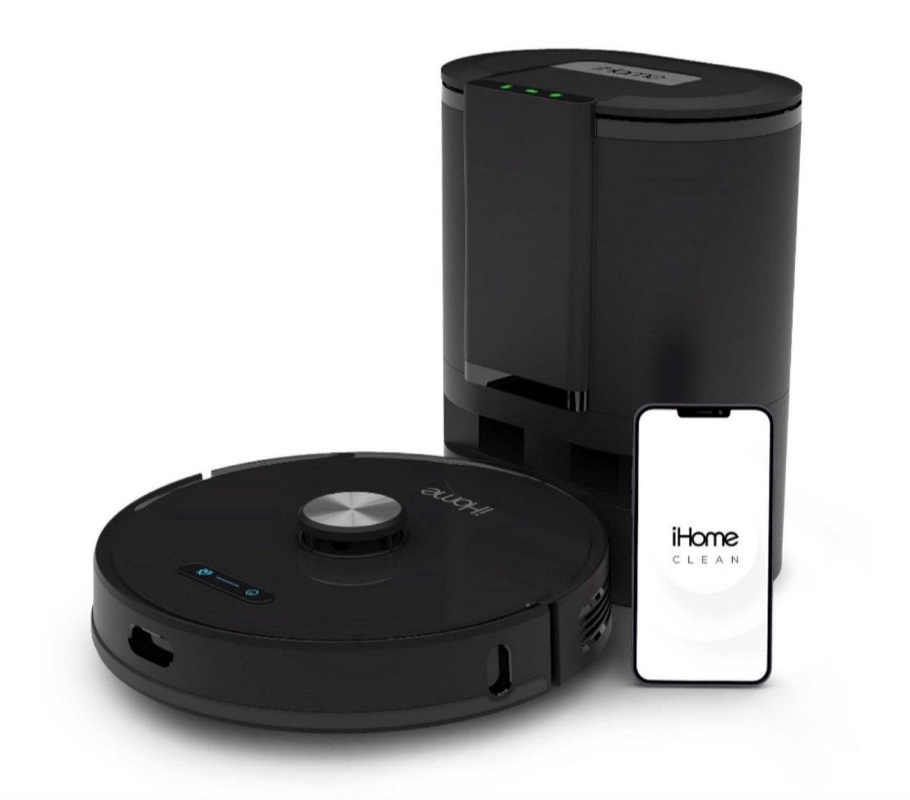 iHome AutoVac Nova Self Empty Robot Vacuum and Mop, Laser and HomeMap Navigation