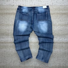 Vintage Skater Wide Leg Jeans South Pole Dark Wash Baggy Denim Rap Style Art Y2K