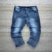 Vintage Skater Wide Leg Jeans South Pole Dark Wash Baggy Denim Rap Style Art Y2K