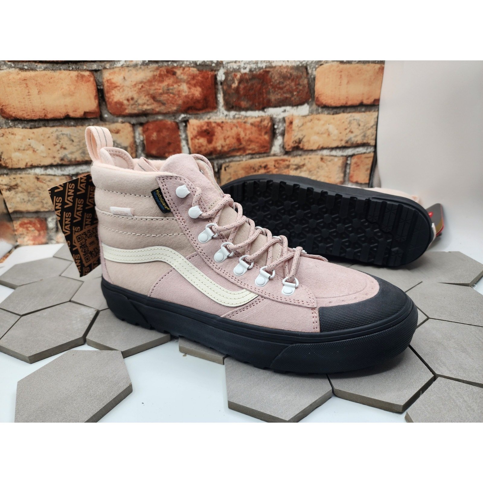 Women Sz 10 Vans SK8 Hi DR MTE2 Dusty Rose Pink Cold Weather Snow Boots Shoe