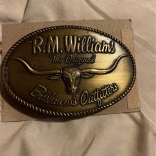 R.M Williams belt buckle vintage