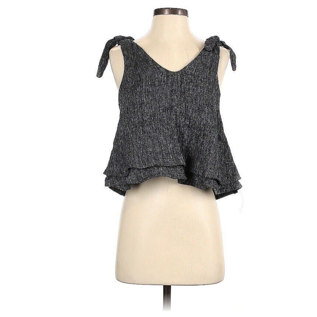 XS Only Child Gray Sleeveless Blouse Sustainable Fashion