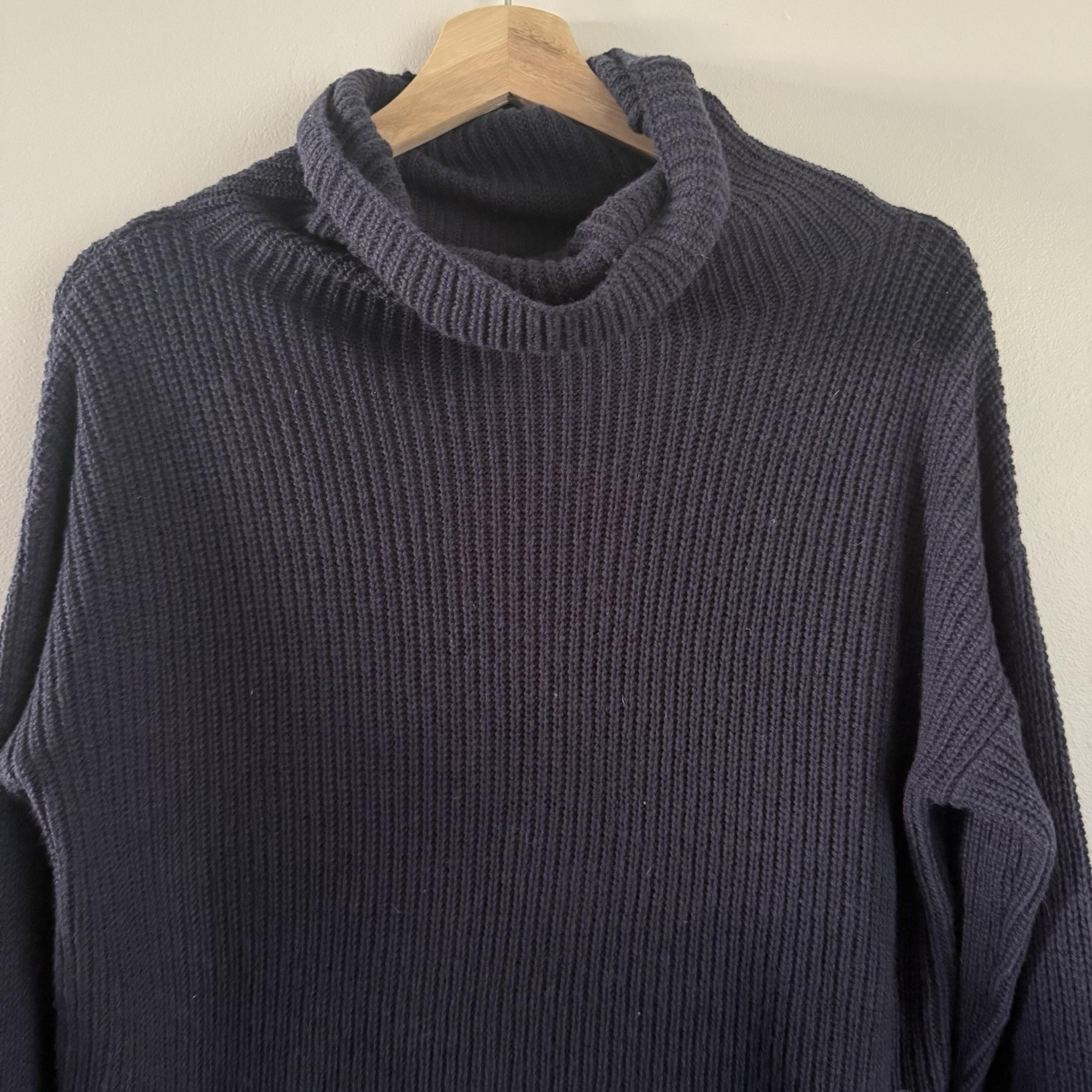 Ann Taylor Cowl Neck Sweater, Navy Blue, Sz: M,