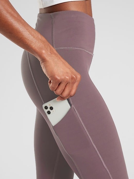 Athleta Ultimate Stash Pocket 7/8 Tights Legging in Volcanic Violet | NWT | 1X