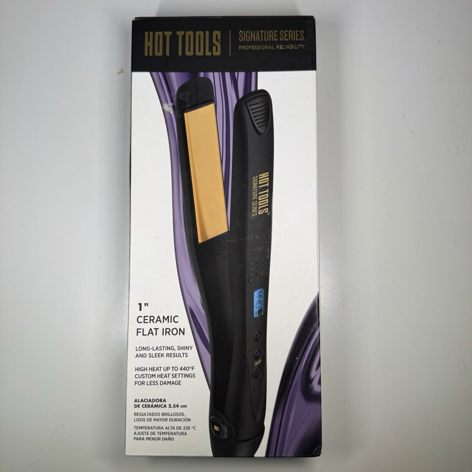 Hot Tools Signature Series Digital Flat Iron, 1-inch, New In Sealed Box
