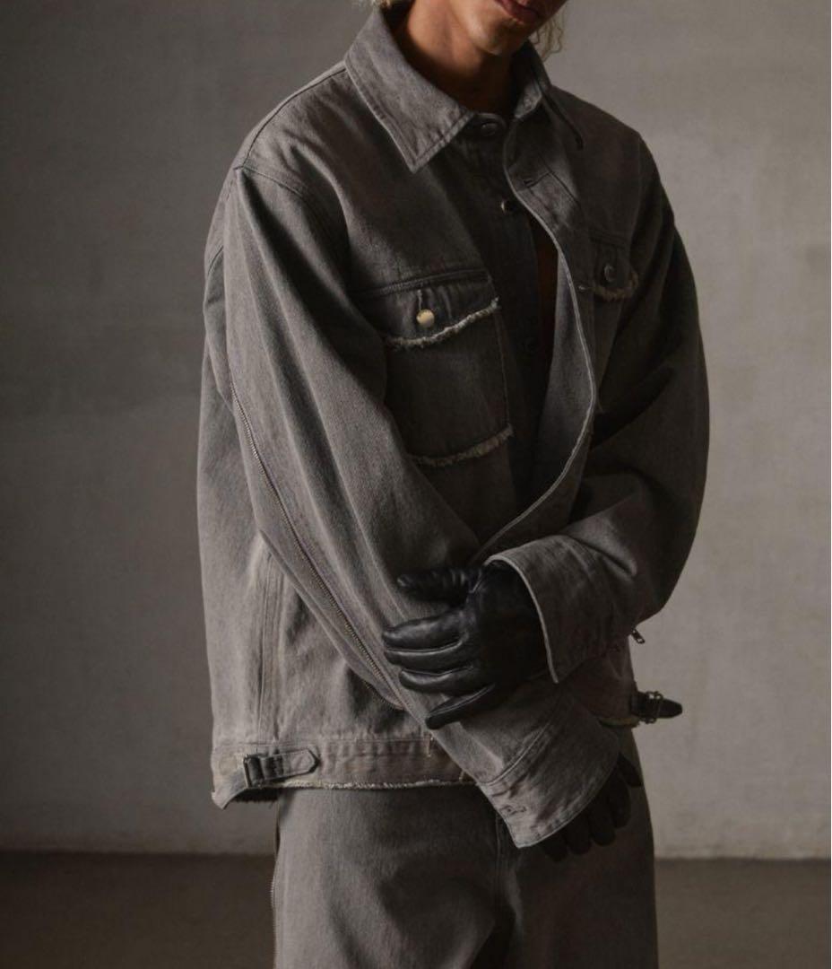 【2025春夏新色】 GRANCY】Zip Jacket Shirt Denim Design ジャケット・アウター