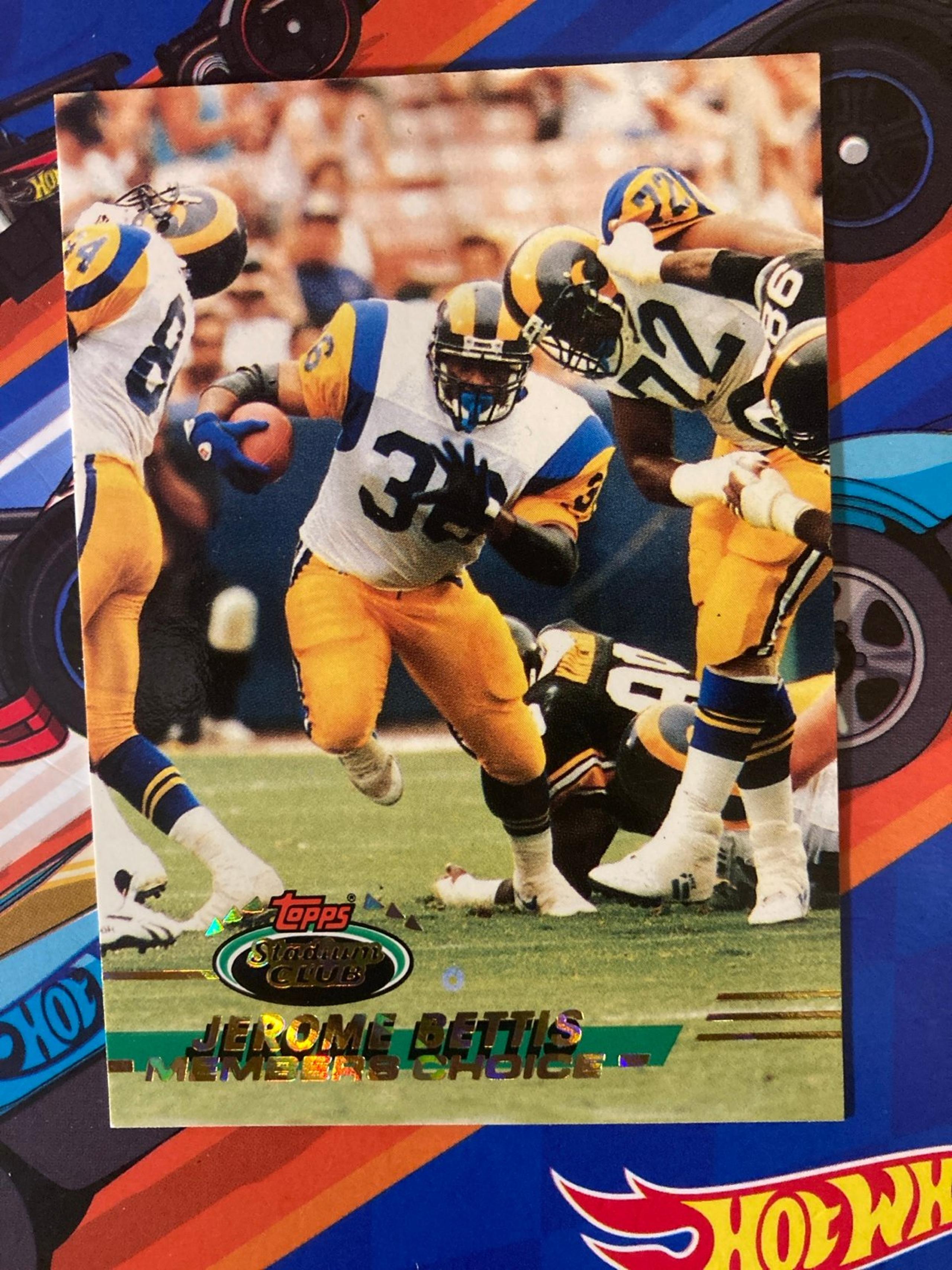 1993 JEROME BETTIS TOPPS STADIUM CLUB CARD NUMBER 506 FREE SHIPPING